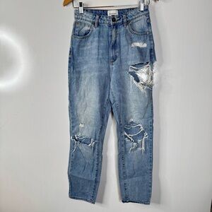 Abrand Super Distressed ‘94 High Slim Jeans Size 8/26
